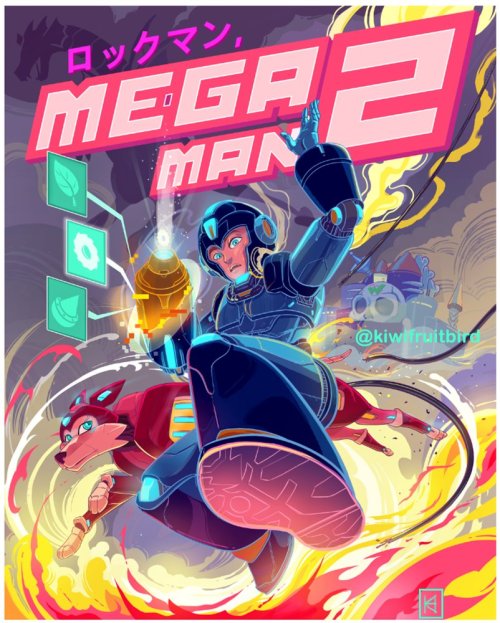 Guess I can show this now - I’ll have 16″ x 20″ prints of my new Mega Man 2 illustration, Super Figh