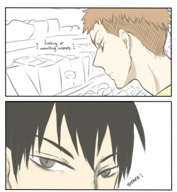 psychonue:  This is the most ambitious project (fanart) that i’ve done -so proud-  🔥  Btw, it was a request from an anon “HT and GS going to grocery store (…)”  so, thank you anon! TianShan headcanon on a store for you (and all)  °ヮ°
