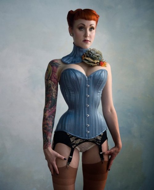 thelingerieaddict:  TLA Flashback: Electra Designs Corsetry Model: Elegy Ellem