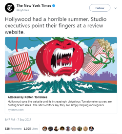 cantatrice1: destinyrush: 🗣🗣🗣 As https://twitter.com/tomandlorenzo  put it (don’t know how to screenshot, too tired to care tonight):  “Hot take: Summer box office was a disaster because everything released was made pre-11/8/16. A massive