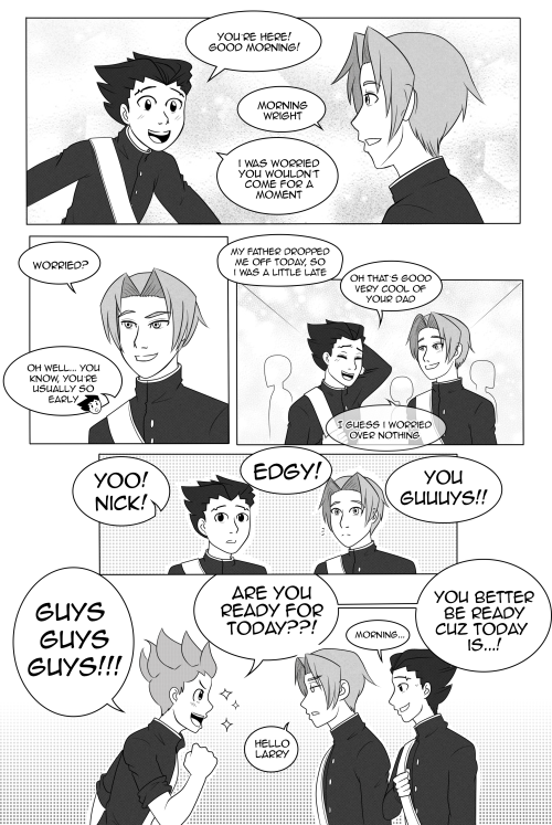 azherwind-art: Happy valentine´s day! This is a bit of an advance of the Ace Attorney comic im