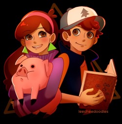 leecheedoodles:Finally started watching Gravity Falls! &lt;3