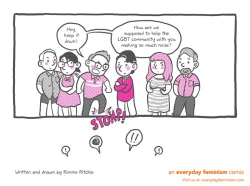 rosalarian:  rritchiearts:  Check this comic and others out on Everyday Feminism! Transcripts of the comic available at the above link. Webcomic | Twitter | Patreon | Prints  Be aware of your Pride and what exactly it is you’re proud of and who you’re