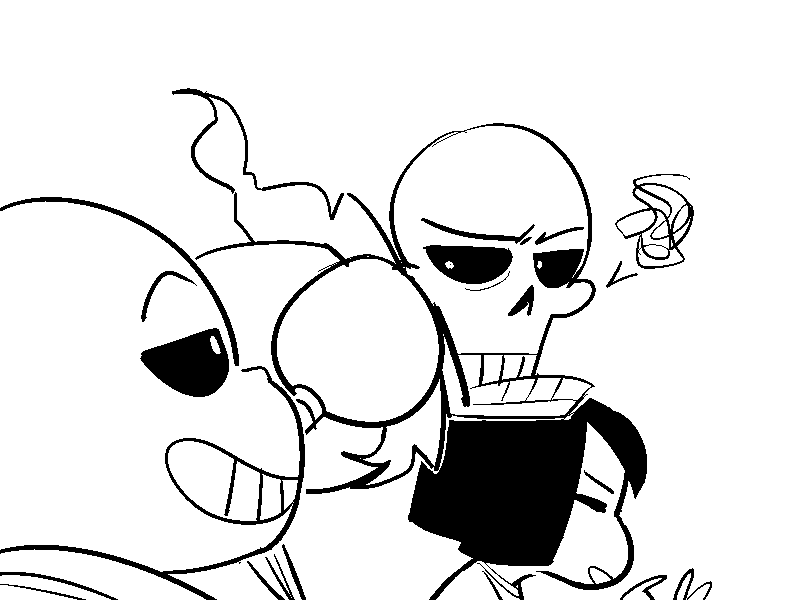 miyomo:  get out sans gET OUT (except not real pls stay)   &gt; u&lt; &lt;3