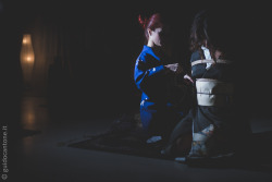 kirigamikinbaku:  tenshiko & QG at Rope