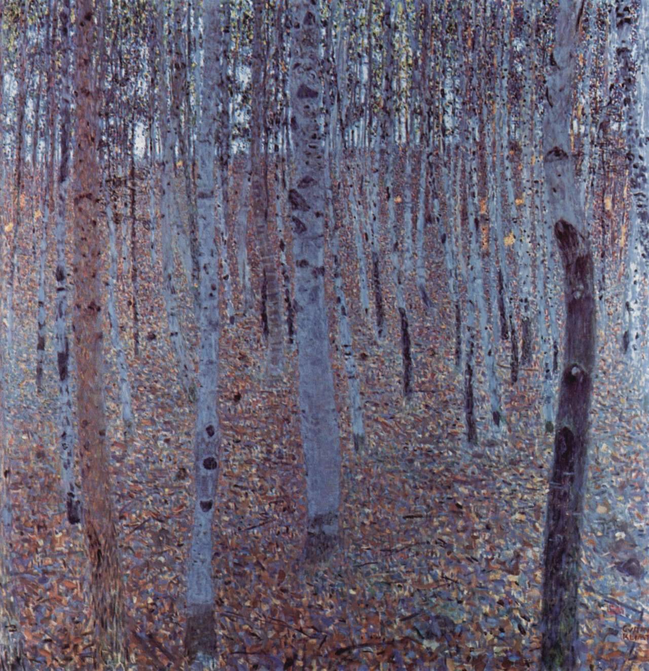 nouveau-art: Buchenhain via Gustav KlimtSize: 100x100 cmMedium: oil on canvas