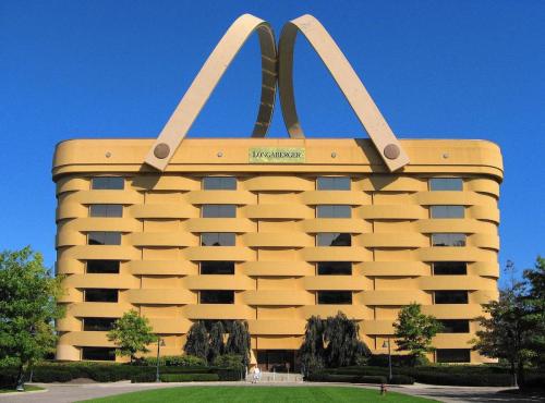 evilbuildingsblog:  Longaberger corporate headquarters.