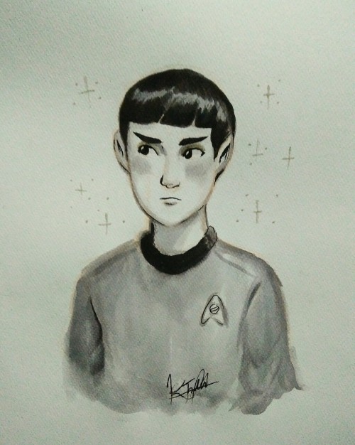 thetwelfthpanda: Doodled Spock✨