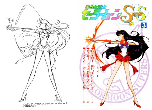 Sailor Moon Animanga Books by Nakayoshi CoverSketches by Naoko Takeuchi (4)