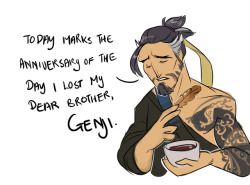 penntoxide:  wanlingnic:  Hanzo shut up and hug your robot brother   @hell-on-training-wheels