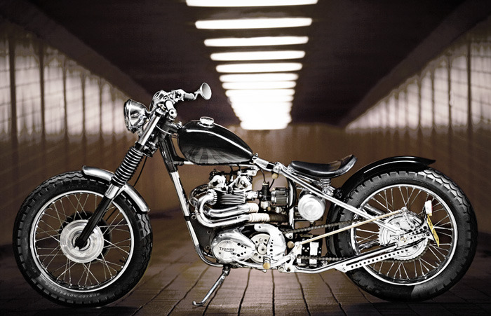 motoblogcl:  Angry Lane’s ’73 Triumph Daytona 