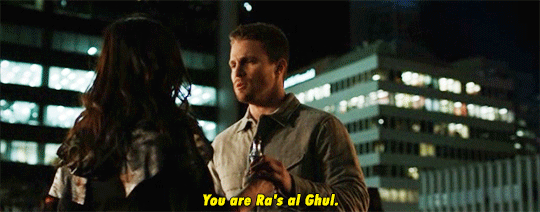 awe-licity:  Oliver and Nyssa, husband and wifeHAHAHAHAArrow 4x13 - Sins of the Father