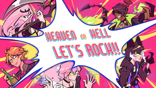 HEAVEN OR HELLLET’S ROCK!! super excited for Calliope, Oga, Roberu , Rikka and Shien participa