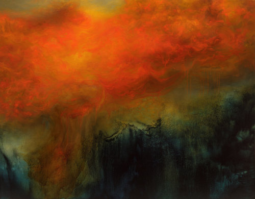 itscolossal:Artist Samantha Keely Smith Explores Powerful Collisions of Dark and Light in Her Abst