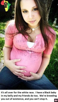 limpwhitedick:  White girls happily pregnant