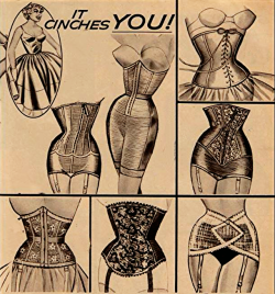 danismm:“It Cinches You!”, 1964 Frederick’s of Hollywood catalog. via  cardboardamerica  