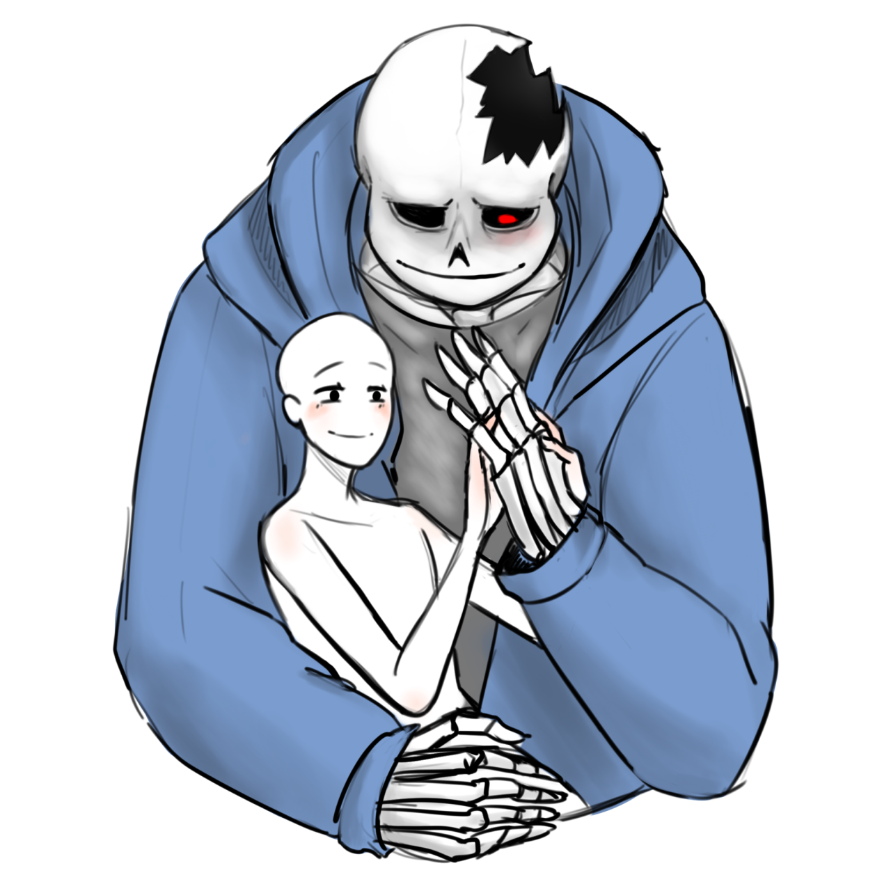 popatochisp — You x horror Sans. Looks like you got the best cat