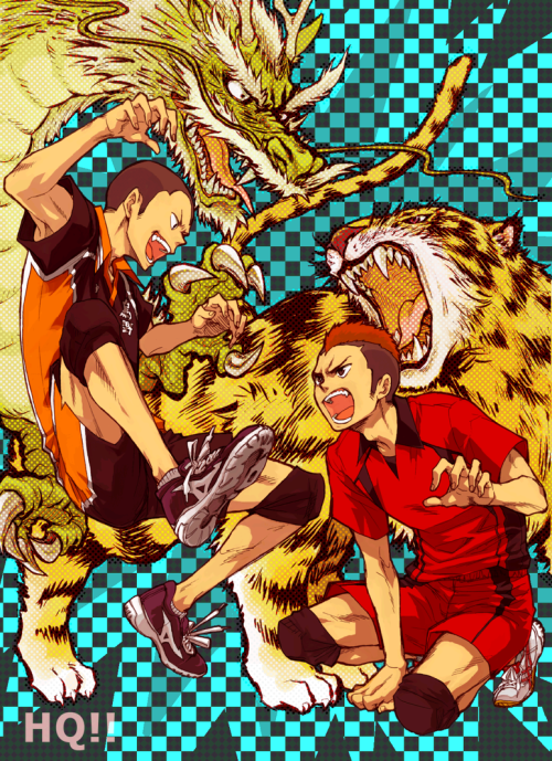 flightlesscrow:  龍虎 by yuki 