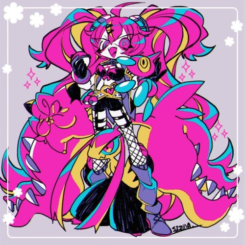 この度ネオンちゃんの公式グッズのイラストを担当させていただきました！！neonnight-exe.booth.pm/よろしくお願いします！！オリジナル最高電波ソングにもイラストちょっと