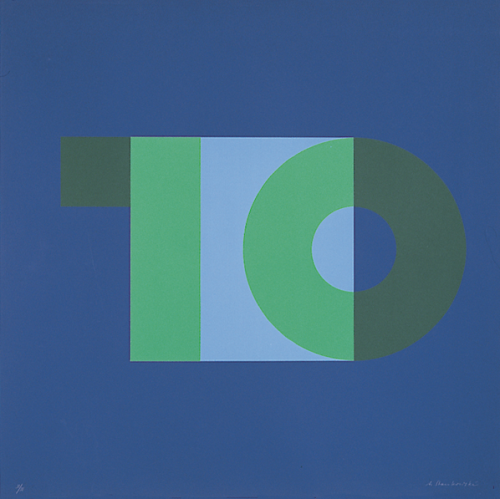 Anton Stankowski, Numbers, 1970s. More to see; Edition Domberger. The artwork was done as a project 