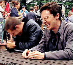 sherlockspeare:  goodlordhannah:  MY SISTER IS PHOTOSHOPPING PICTURES OF BENEDICT AND HIS GLORIOUS HAIR  AND   I CAN’T   STOP   LAUGHING    HELP I CAN’T BREATHE OMG 