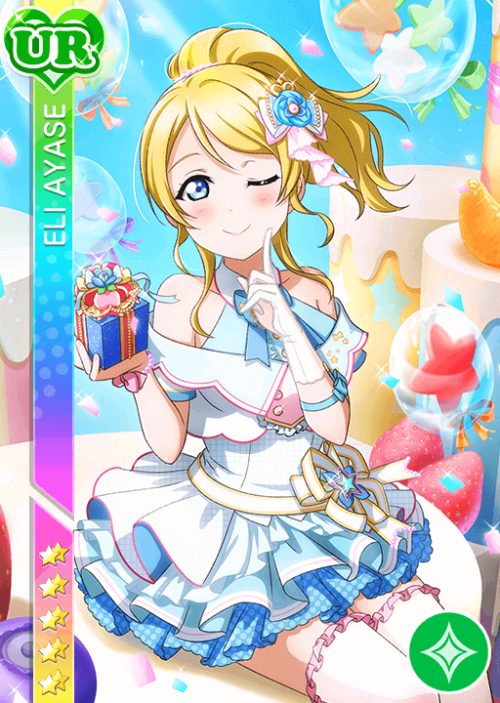 SIF JP ‘Birthday Surprise’ Limited UR#2526 UR Eli ( キミの声を聞かせて ) - Score Up