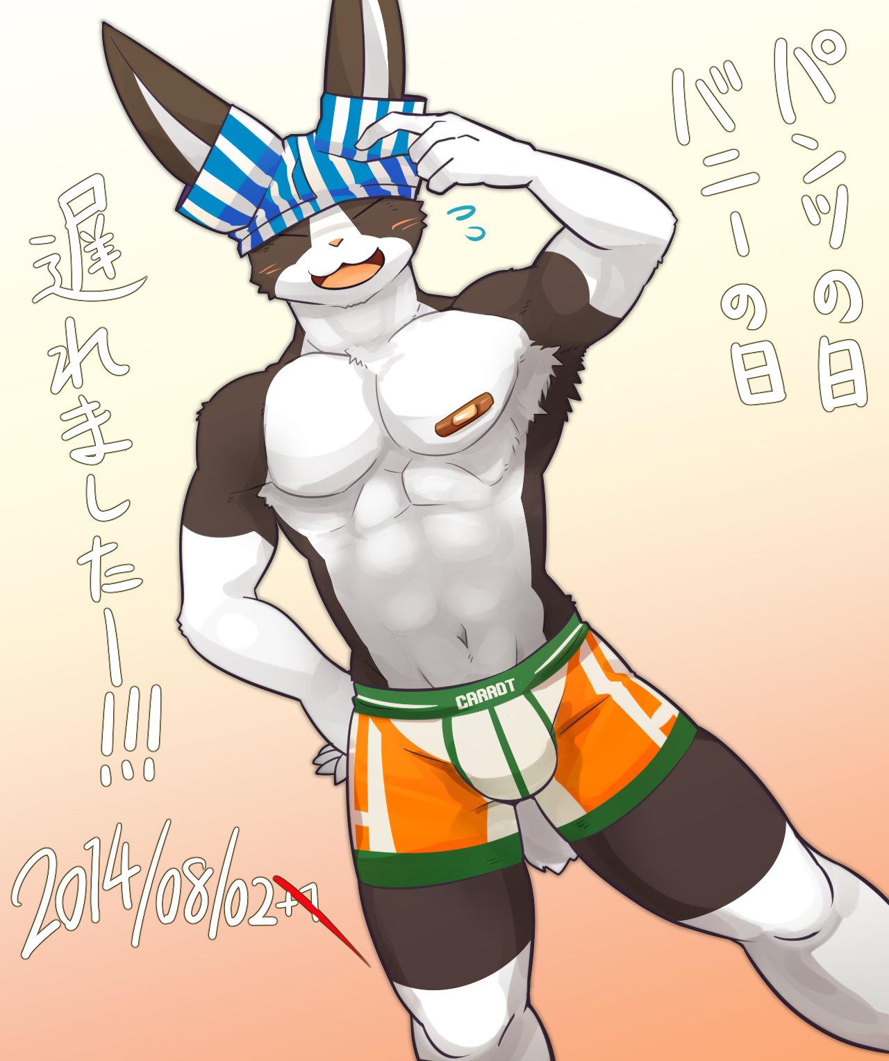 mitarashidango6:  2014/08/02（+1） パンツの日、パニーの日なので描きました。