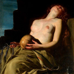 sakrogoat:  Artemisia Gentileschi - The Penitent Magdalene 