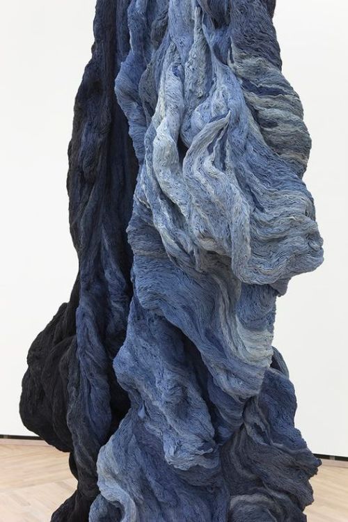 mybeingthere:

Hanne Friis - textile sculptures.  Hanne Friis (b. 1972, Oslo) is educated from the Art Academy in Trondheim. Friis creates tactile sculptures of carefully hand dyed textiles with pigments from natural materials such as lichen, mushrooms, acorns and other plants. This process, while time-consuming, imbues the fabric with soft, almost otherworldly yet, fundamentally organic colours. The fabrics are elaborately sewn together by hand. Her work gives the impression of uncontrollable growth, of burgeoning, swelling, multiplying masses. Her works are abstract yet bodily, beautiful yet unsettling. https://www.artland.com/artworks/hanne-friis-klofthttp-//collectiftextile.com/hanne-friis/ 