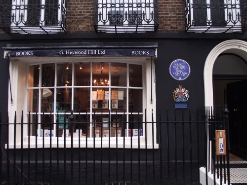 Heywood Hill Books, W1J. On Curzon street behind a modest front lies a bookish vault of delight