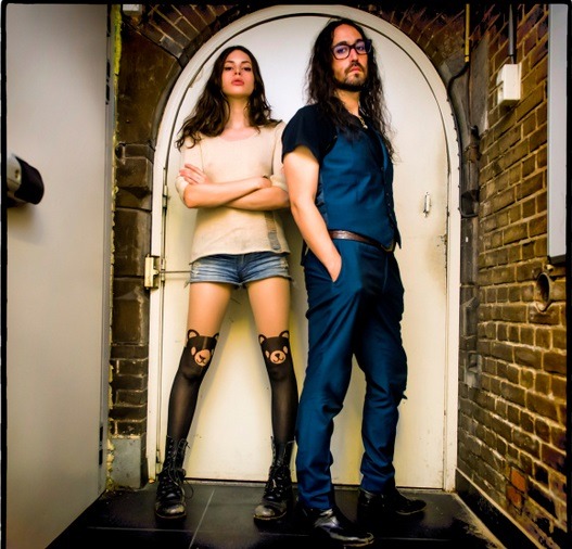 thoseliverpoollads:  Sean Lennon along with girlfriend, Charlotte Kemp Muhl pose