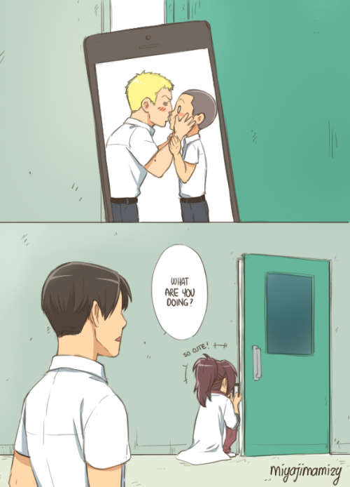 miyajimamizy:  Connie is so cute and Reiner likes smol cutie  Instagram