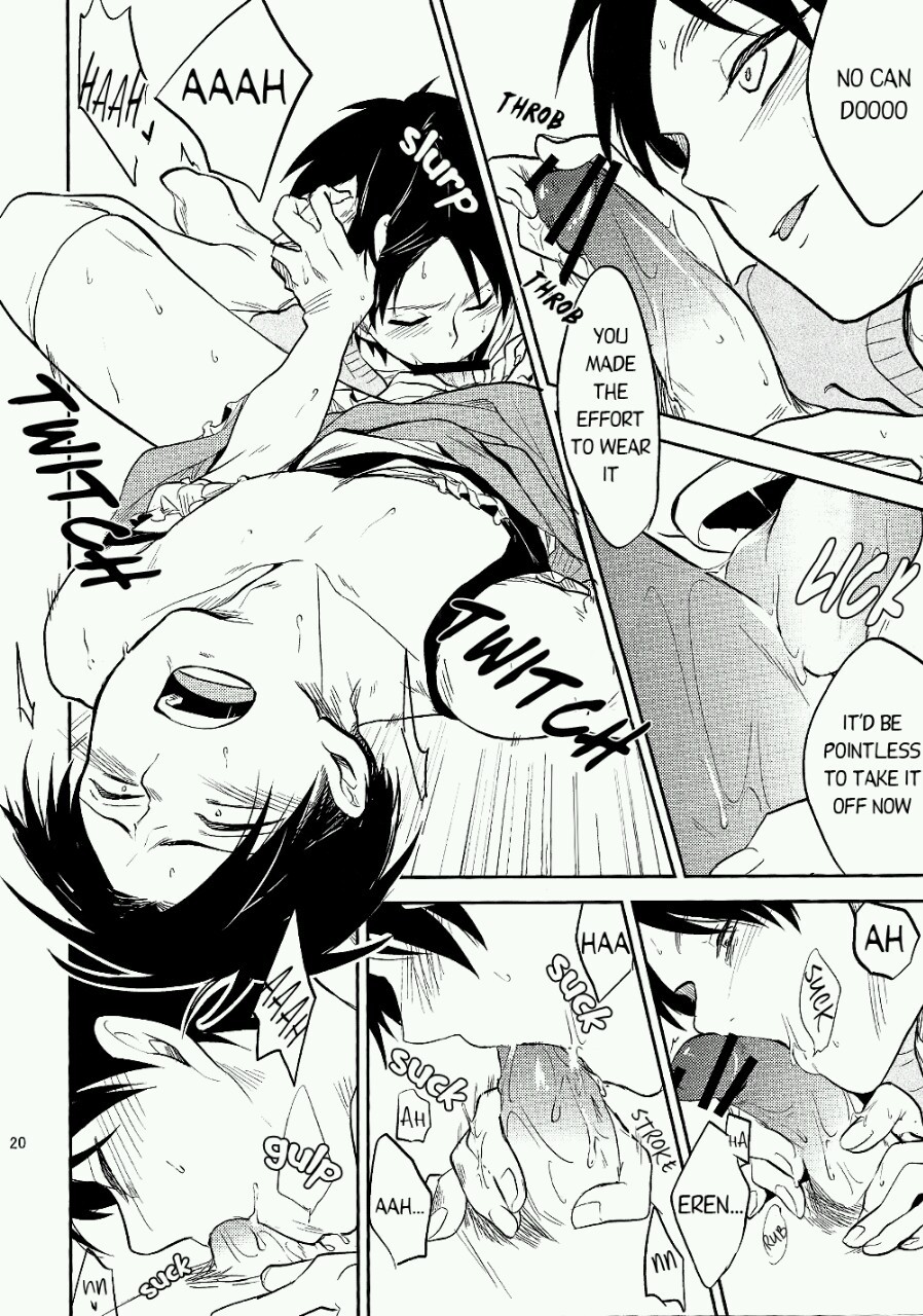hardcoreyaoilover:  Eren topping a crossdressing Levi. Yum &lt;3 Read the whole