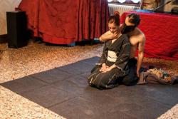 kirigamikinbaku:  performance in VeniceRopes