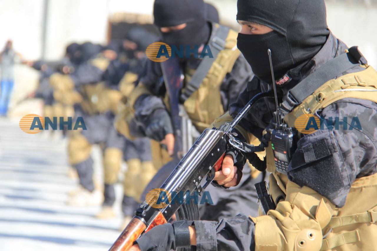 bijikurdistan:  Today in EfrinTraining of Kurdish YAT Anti Terror Forces of the YPG.