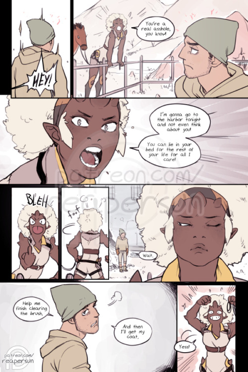 thedirtcrown:  The Dirt Crown - Supported by my funders on Patreon <-page 14 - page 15 - page 16-> The Dirt Crown is an original comic project I’m funding through  Patreon. If you wanna see what I can do outside of fanworks then please  consider