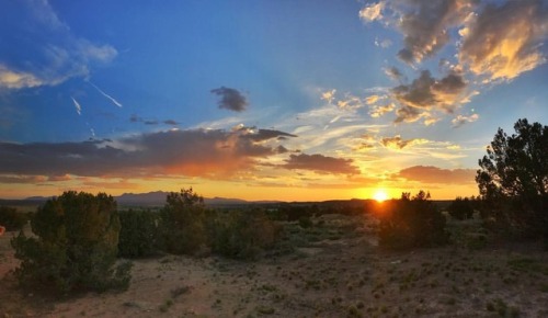 Sunset over Galisteo, NM #galisteo #newmexico #travel