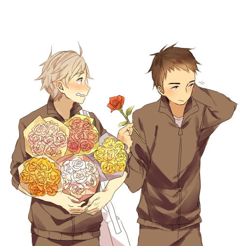 moechui:  I’m kind of late but happy birthday Sugawara Koushi! click for the rose color’s meaning 