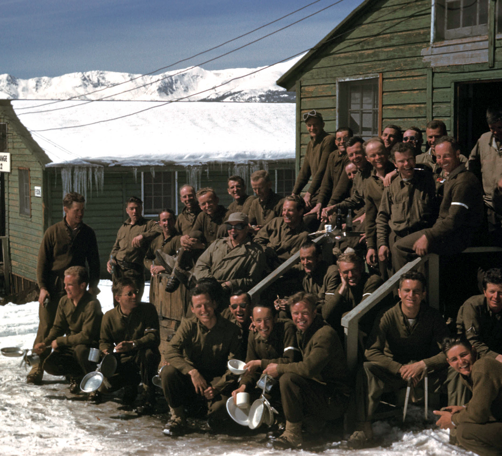 10th Mountain Division ski instructors at Camp Hale, Colorado, 1944.