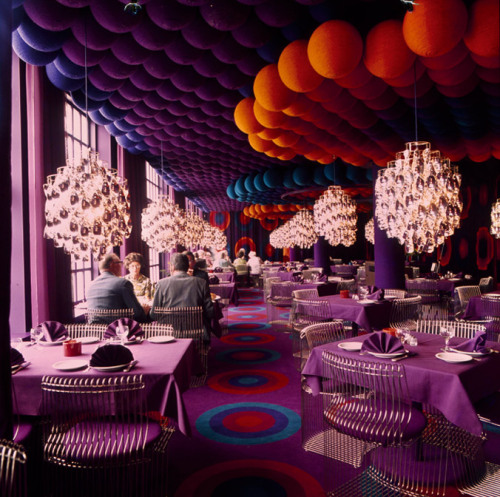 c86:  Varna Restaurant, Århus, Denmark, 1971Designed by Verner Panton 