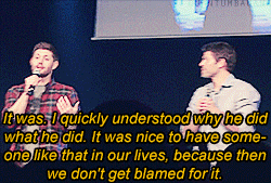 quantumbanana:  Jensen and Misha blaming Jared for breaking things onset [video]