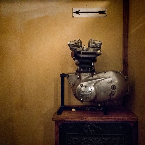 Porn photo mindonawire:  #Triumph engine on display