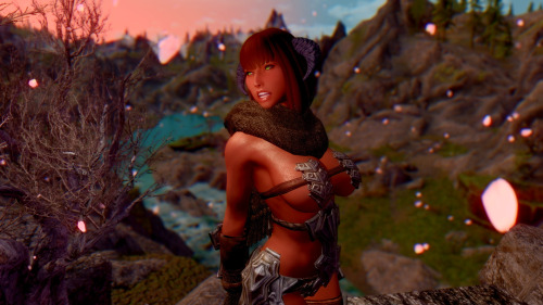 The Reach is probably my favorite Hold in SkyrimThe high bridges and vantage points alongside the many mountains and ridges just give so much personality to the landscape. Also the Particle Field mod is a MUST-HAVE for avid screenshotters!! The sakura