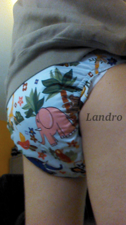 landrovalb:  Cloth diaper, with a few stuffers in. Loooove the bulges :)