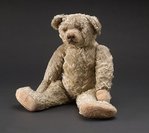 historyarchaeologyartefacts:The Original Pooh Bear, from A.A. Milne to Christopher Robin Milne, 1920