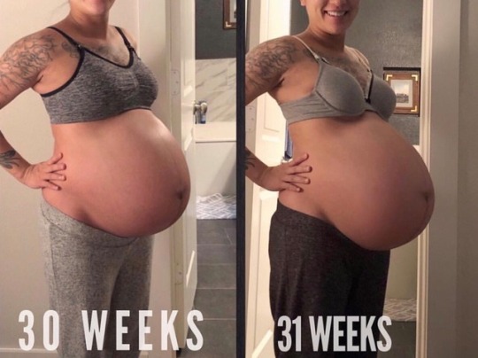 bellyreupload:  A lot of growth in one week.