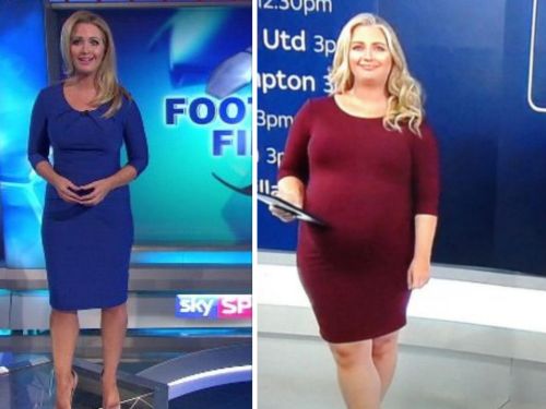 Just try and find me a sexier TV presenter than Hayley McQueen while she was pregnant! Look at the 