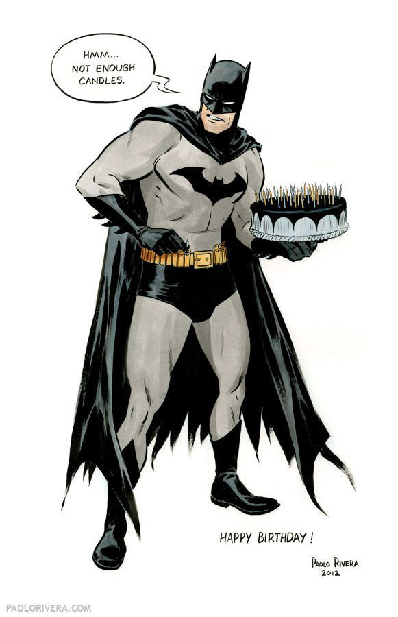 BATMAN NOTES — Thanks for the Batman birthday wishes! Cool art...