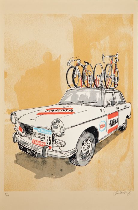 cadenced:  Faema support car by Chris McNally for ARTCRANK San Francisco