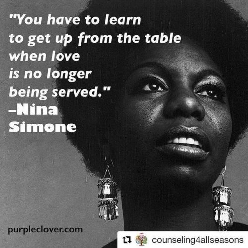 #Repost @counseling4allseasons (@get_repost)・・・(Image from purpleclover). #ninasimone #love #getup #